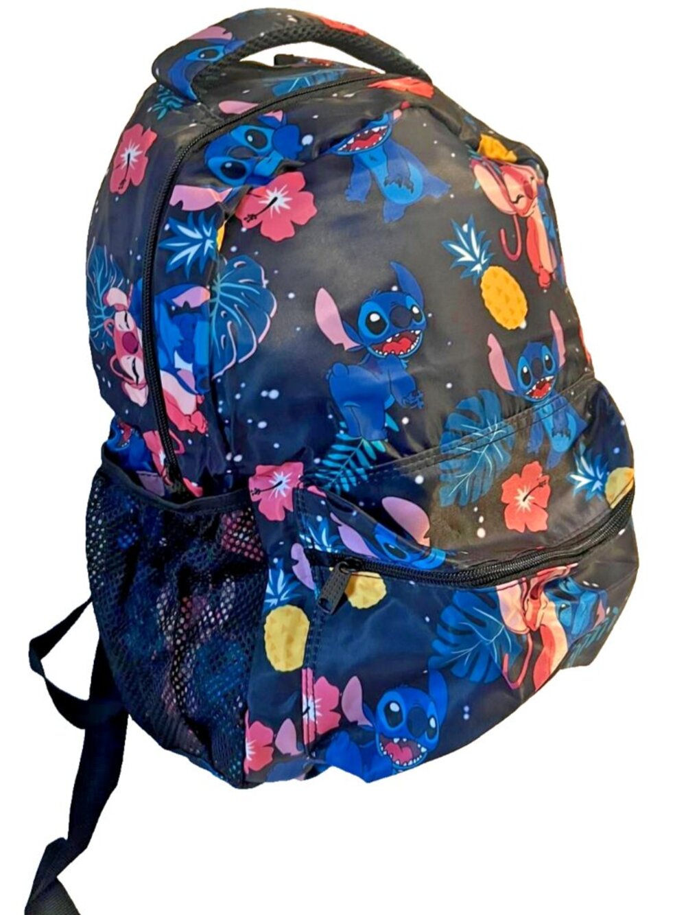Disney Stitch & Angel Backpack 16" School Bookbag Travel Daypack Kids Girls New - Picture 5 of 6